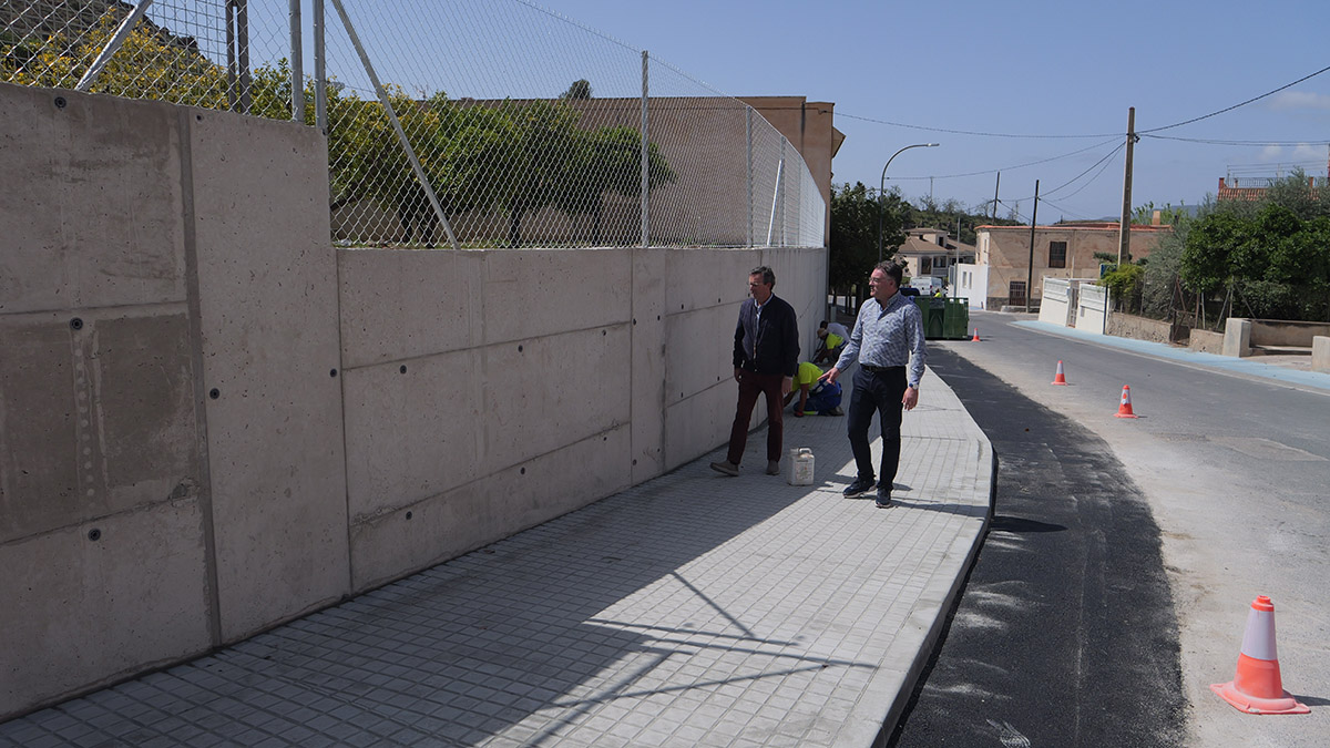 El Ayuntamiento de Berja finaliza las obras de ampliación de calzada y nuevo acerado en la carretera de Turón